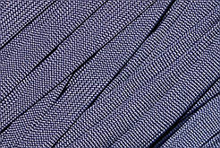 Шнур плоский чехол поліестер 20мм синій моток 100м