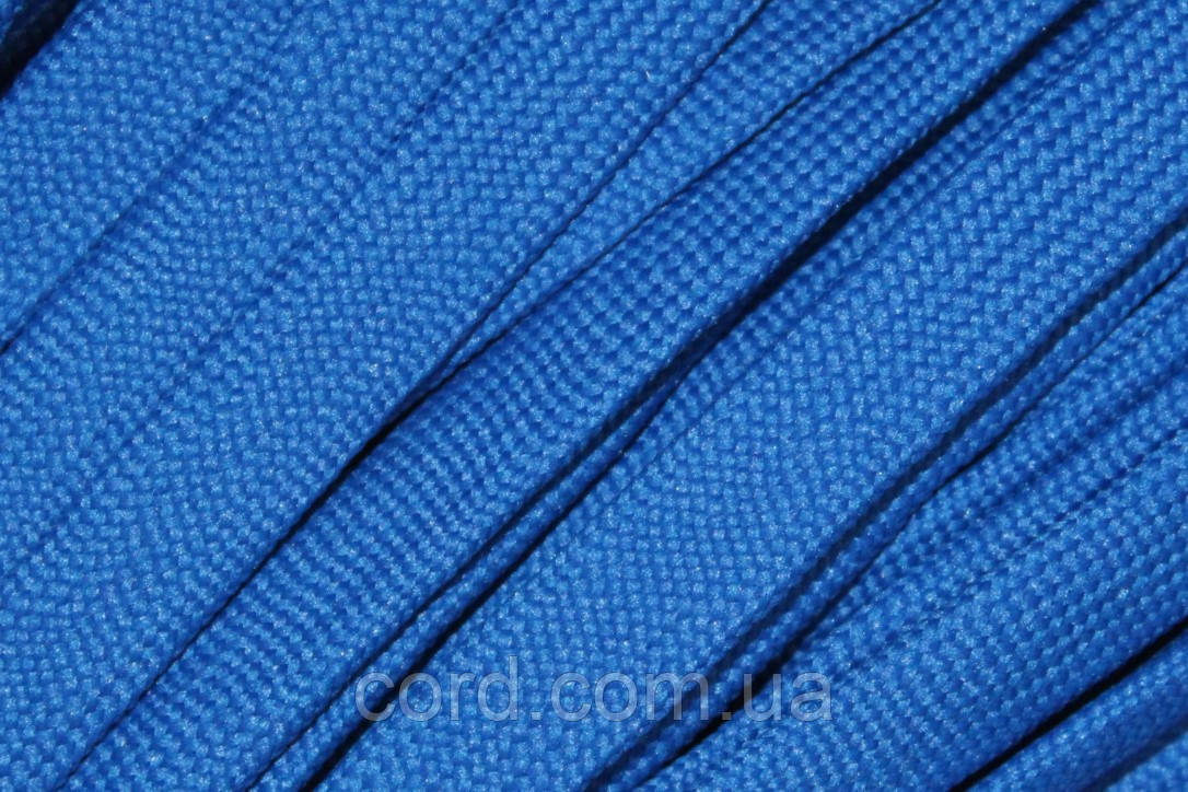 Шнур плоский чехол поліестер 20мм волошка моток 100м, фото 1