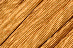 Шнур плоский чехол поліестер 20мм гірчиця моток 100м