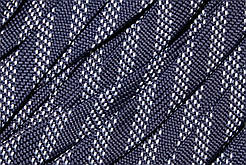 Шнур плоский чехол поліестер 20мм синій+білий моток 100м