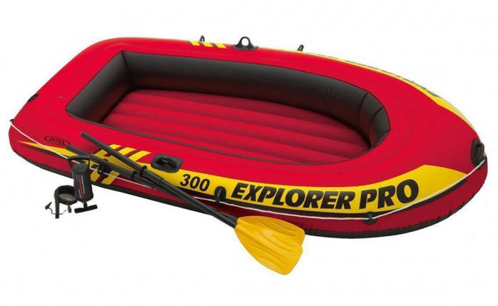 Intex надувний човен 58358 Explorer Pro 300 Set 2 місця+насос і весла, фото 2