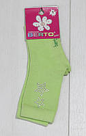 Носки детские для девочки, со стразами, демисезонные, Berto (размер 1)
