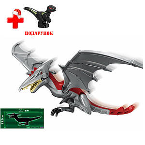 Конструктор Динозавр Птеродактиль серый , аналог Лего