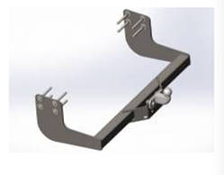 Фаркоп на Фольксваген Крафтер (з 2017--), Фаркоп Volkswagen Crafter, Литий гак, Бамперана підніжка