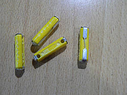 Запобіжник циліндричний 5 А пластикова довжина 23.5 мм Польща жовтий 1 шт.