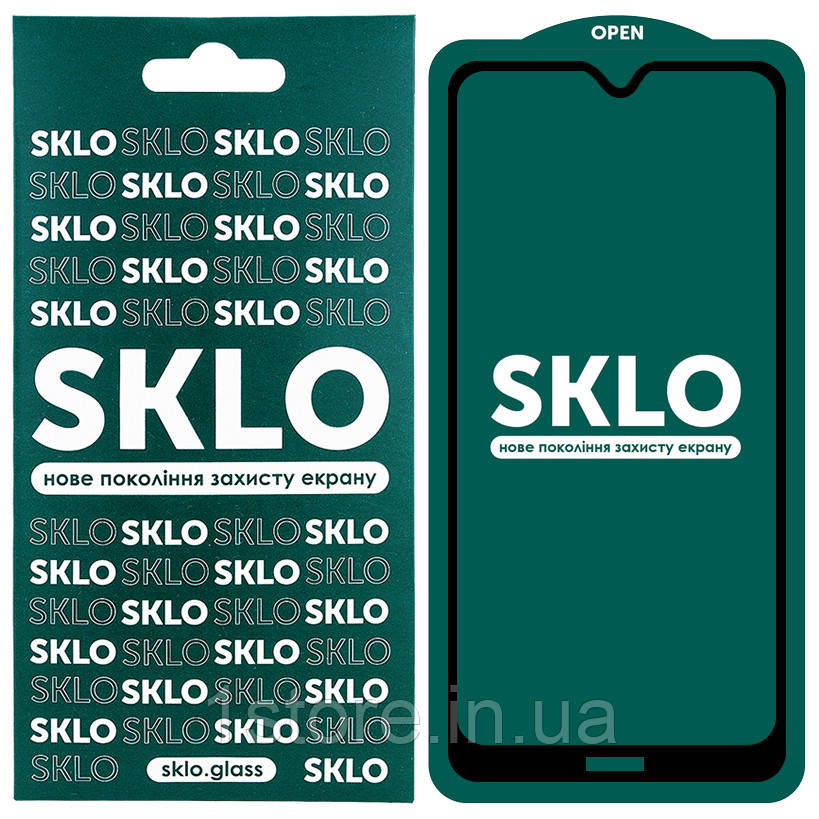 Захисне скло SKLO 5D (full glue) для Xiaomi Redmi 8/8a, фото 1