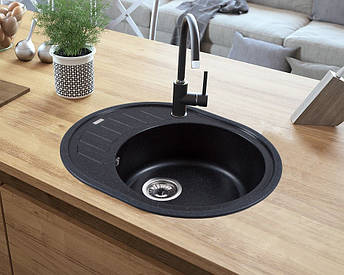 Кам'яна мийка Ventolux MONICA (SPACE BLACK) 620x500x200, фото 1