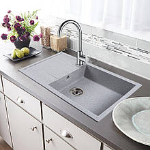 Кам'яна мийка Ventolux DIAMANTE (GRAY GRANIT) 780x495x200