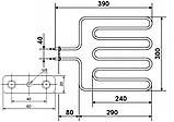ТЕН 2000Вт для сауни (кам'янки), 390х300мм, нержавійка (аналог ZSK-700 / ZSL-313 Harvia), фото 2