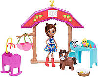 Игровой набор Детский сад для животных с куклой Лошадка Хайди Enchantimals Barnyard Nursery Playset with