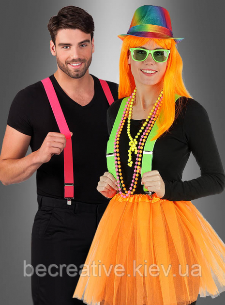 Жовті неонові підтяжки для дорослих