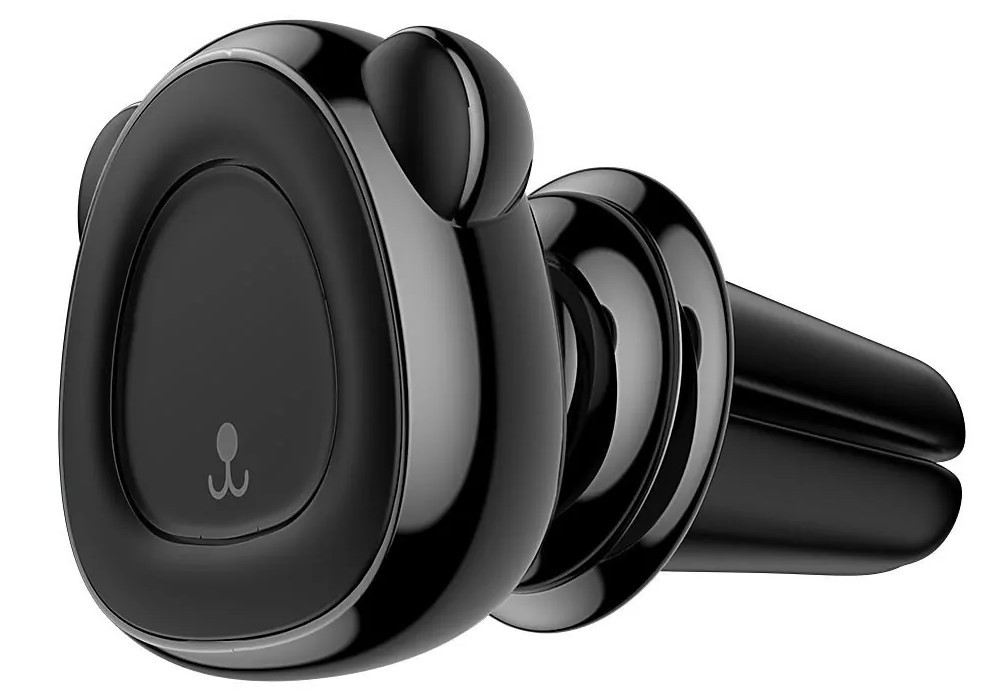 Магнітний тримач Baseus Bear на повітропровід Black (SUBR-A01), фото 1