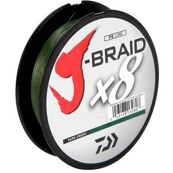 Шнур Daiwa J-Braid X8 0,10 mm 150m Dark Green