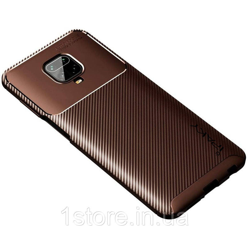 TPU чохол iPaky Kaisy Series для Xiaomi Redmi Note 9s / Note 9 Pro / Note 9 Pro Max (Коричневий)