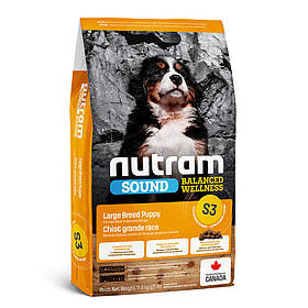 Корм Nutram S3 Sound Balanced Wellness LARGE BREED PUPPY для цуценят великих порід, 11,4 кг