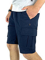 Карго шорты мужские с карманами повседневные бриджи летние Miami синие