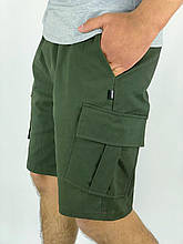 Чоловічі шорти карго коттонові з кишенями бриджі повсякденні Miami хакі
