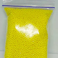 Жёлтые пенопластовые шарики 2-4 мм