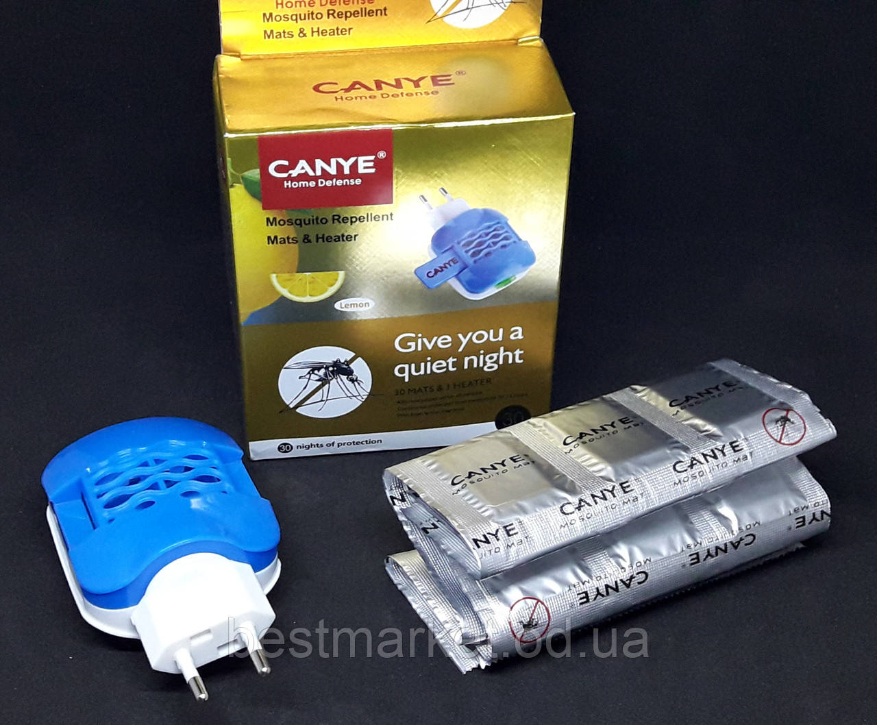 Електрофумігатор від Комарів CANYE 30 ночей із Пластинами 30 шт.