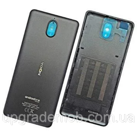 Задня кришка Nokia 3.1 чорна Black/Chrome, фото 1