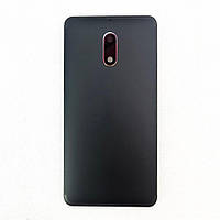 Задняя крышка Nokia 6 черная Matte Black оригинал + стекло камеры