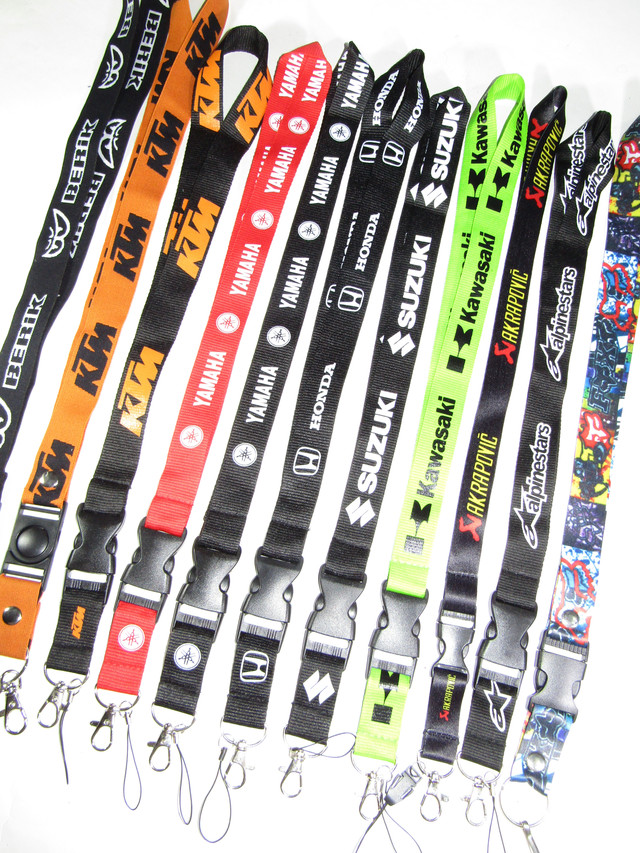 Купить Ремешок для ключей на шею мото шнурок брелок для мото, цена 105 ...