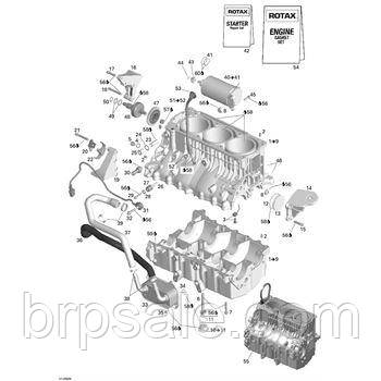 Комплект прокладок двигуна Sea-Doo BRP Engine gasket set