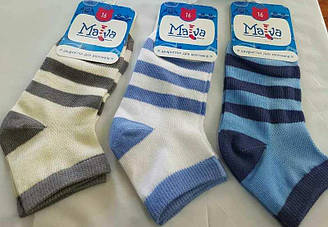 Шкарпетки літні дитячі для хлопчика, Мальва (розмір 18)