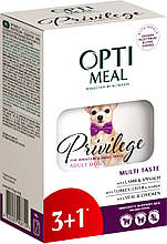 Optimeal пакування 3+1 шт. по 85 г вологий корм для собак