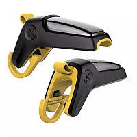 Тригери King Gun жовто-чорні курки кнопки джойстики геймпад для PUBG Mobile Call Of Duty Fortnite StandOFF 2