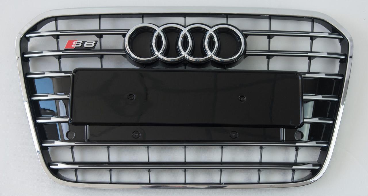 Решітка радіатора Audi A6 C7 (11-14) стиль S6 (стиль 2)