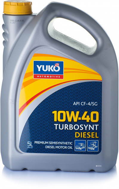 Масло 10W-40 YUKO Turbosynt Diesel API CH-4/SL (полусинтетика 5л.)