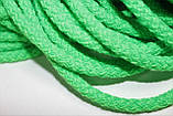 Шнур круглий акрил 8мм зелений моток 100м, фото 2