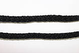 Шнур круглий акрил 8мм чорний моток 100м, фото 2