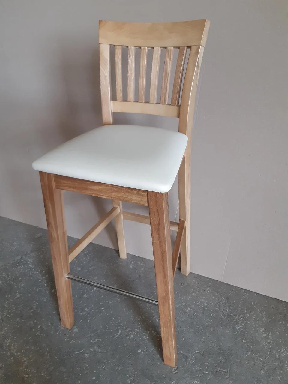Стілець барний зі спинкою Райнес Вікторія ясен натур, флай 2207 GOOD WOOD Руськополянський Меблевий Комбінат Явір