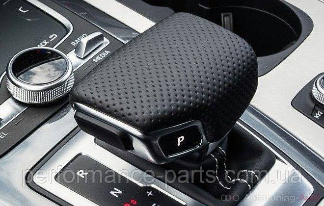 Верхня частина селектора перемикання передач Audi Q7 Audi SQ7 перфорована шкіра 4M1713139G59V