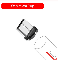 Магнітний micro-USB конектор для кабелю TOPK AM60 | 3 А|