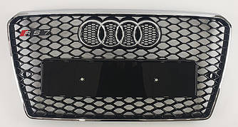 Решітка радіатора Audi A7 (10-15) стиль RS7 (хром рамка)