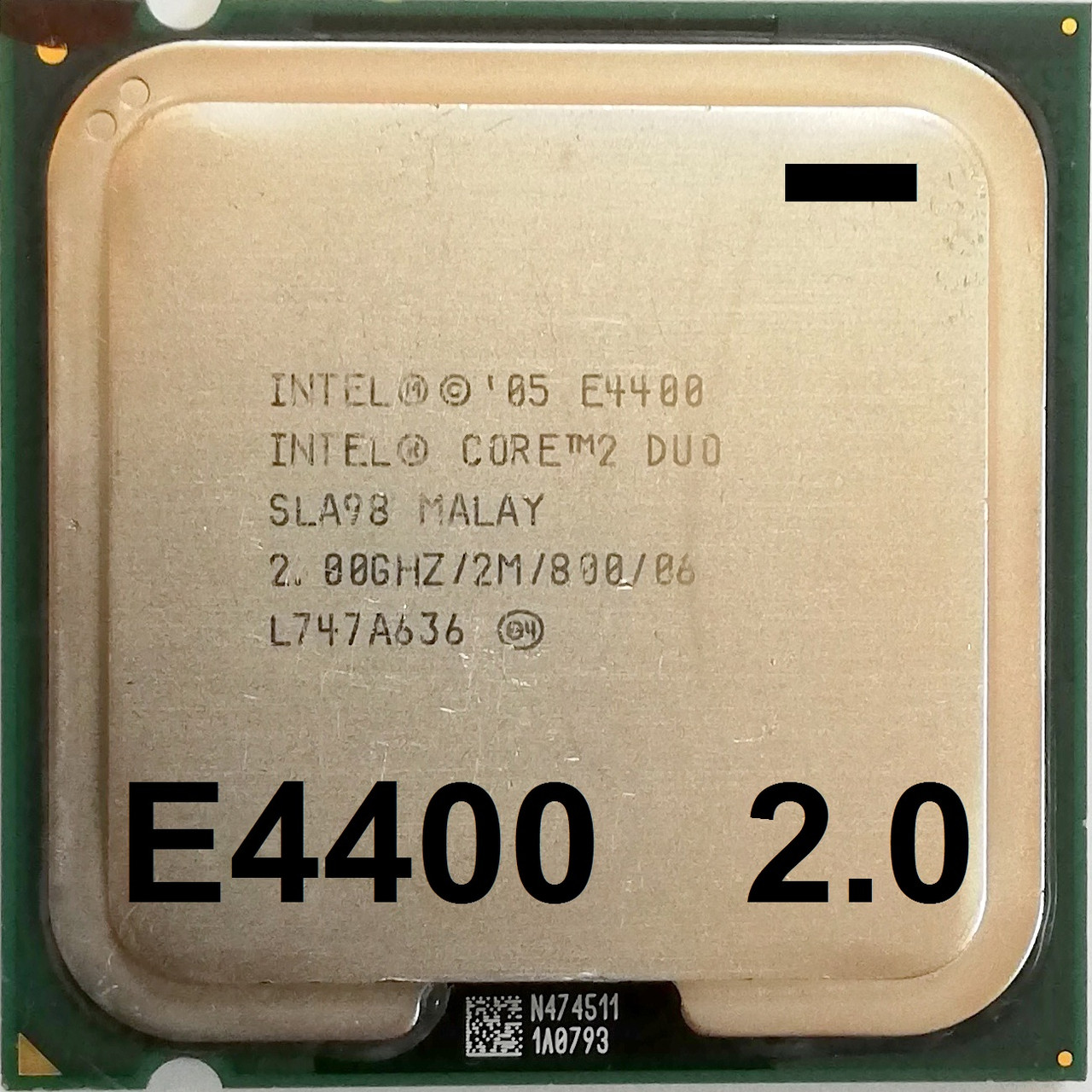 Процесор Intel Core 2 Duo E4400 SLA5F, SLA98, SLA3F 2.00 GHz 2M Cache 800 MHz FSB Socket 775 Б/В - МІНУС