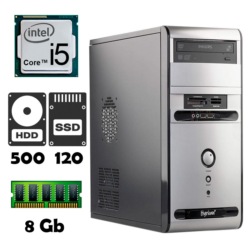 AlphaPC (i5 2300 • 8Gb • 500Gb • ssd 120Gb) R2-T001