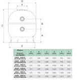 Фільтр Hayward HCFA791402LVA ARTIC AK40-2000.B (125 м3/год, D2000), фото 2