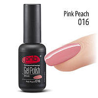 Гель-лак PNB № 016 Pink Peach, 8 мл світло-кораловий