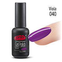 Гель-лак PNB № 040 Viola, 8 мл фиолетовый