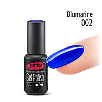 Гель-лак PNB Illusion № 002 Blumarine, 4 мл синій