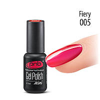 Гель-лак PNB Illusion № 005 Fiery, 4 мл малиновый