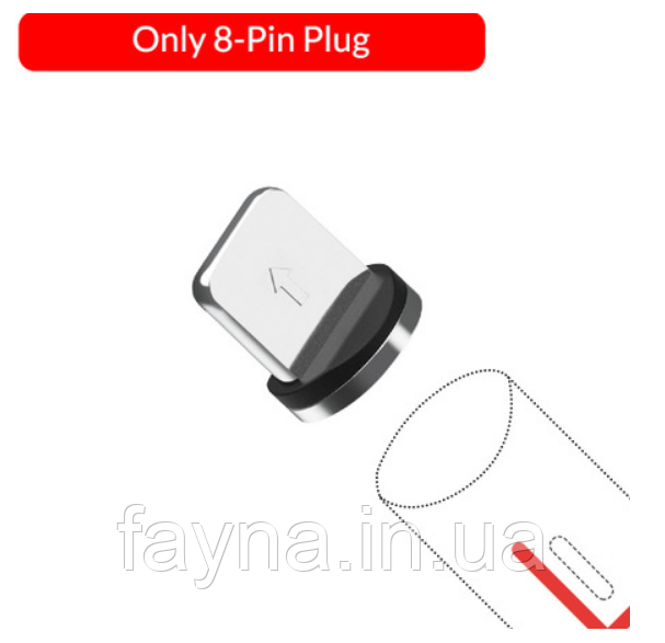 Магнітний Lighting (8-pin) коннектор для кабелю TOPK AM60 |3А|