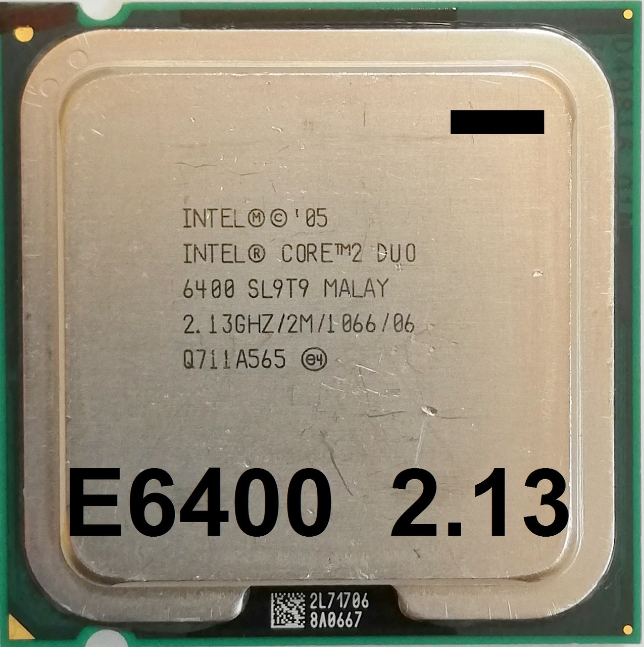 Процесор Intel Core 2 Duo E6400 SL9T9, SLA5D, SLA97, SL9S9 2.13GHz 2M Cache 1066MHz Socket 775 Б/В - МІНУС