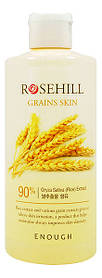 Омолоджуючий тонер для обличчя з рисом і центелою азіатською Enough Rosehill Grains Skin 90% 300 мл