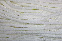 Шнур круглий акрил 8мм білий моток 100м