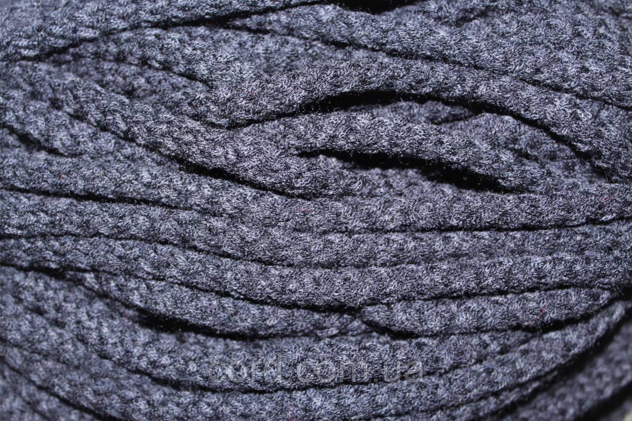 Шнур круглий акрил 10мм темно-синій моток 100м, фото 1